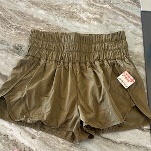 FP Movement by Free People High Waist Olive Shorts